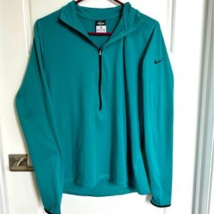 Nike Pro Dri-fit Turquoise Pullover Sweatshirt EUC